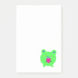 Bloco De Notas Doce Sapo com coração