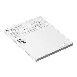 Bloco De Notas Doctor Prescription Notepad – Editable Doctor RX