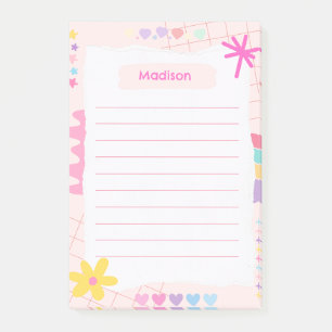 Bloco De Notas Dodle Playful Rosa