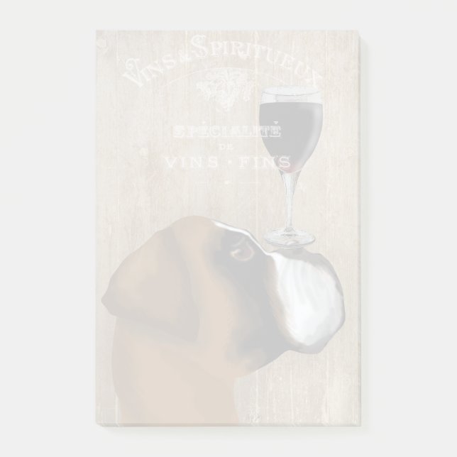 Bloco De Notas Dog Au Vin Boxer (Frente)