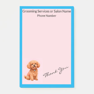 Bloco De Notas Dog Grooming Personalized Modern Collection