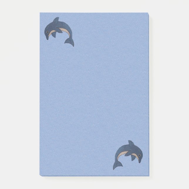 Bloco De Notas Dois Dolphins do tipo Cartografia Diversão Pulando (Frente)