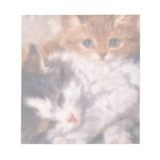 Bloco De Notas Dois Kittens rapados por Henriëtte Ronner-Knip