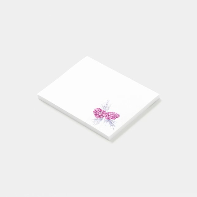 Bloco De Notas Dois pinhões de ameixa desenhando arte posta (Inclinado)