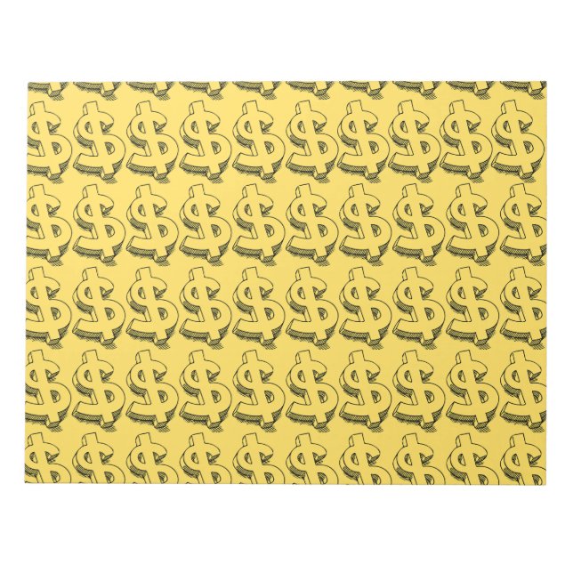 Bloco De Notas dolar dourado (Frente)