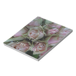 Bloco De Notas Donald & Hillary Casamento Data Bridal Obrigado
