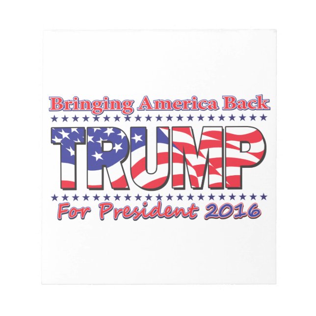 Bloco De Notas Donald Trump (Frente)