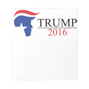Bloco De Notas Donald Trump 2016 logotipos presidenciais