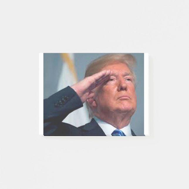 Bloco De Notas Donald Trump Salutes (Frente)