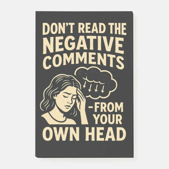 Bloco De Notas Don't read the negative comments  (Frente)