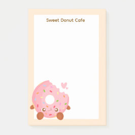 Bloco De Notas Donut Alegre Com Confeitos