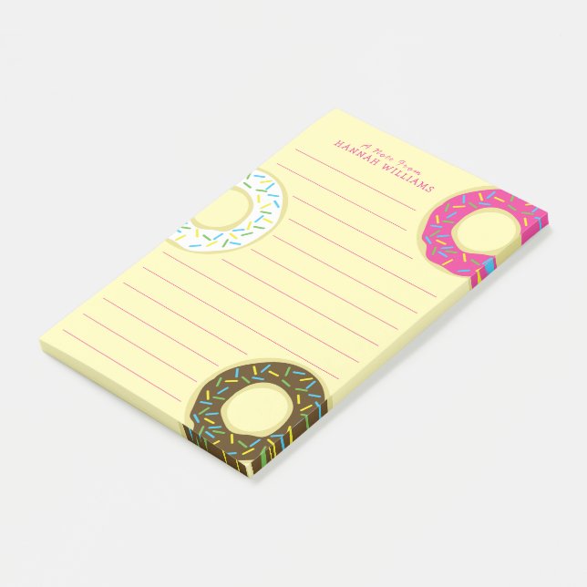 Bloco De Notas Donut Cute Kid's Doughnuts (Inclinado)