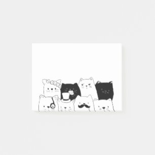 Bloco De Notas Doodle engraçado do gato
