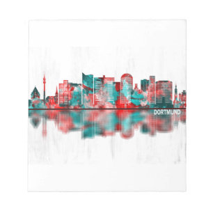 Bloco De Notas Dortmund Germany Skyline
