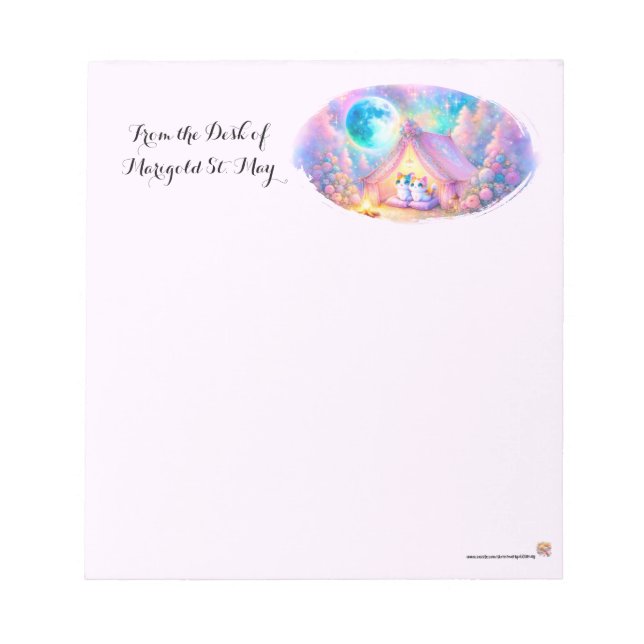 Bloco de Notas dos Gatos Acampados (Frente)