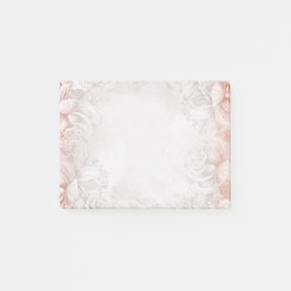 Bloco De Notas Dos rosas ingleses fumarentos do pêssego do