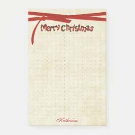 Bloco De Notas Dot Grid Felry Natal Tartan