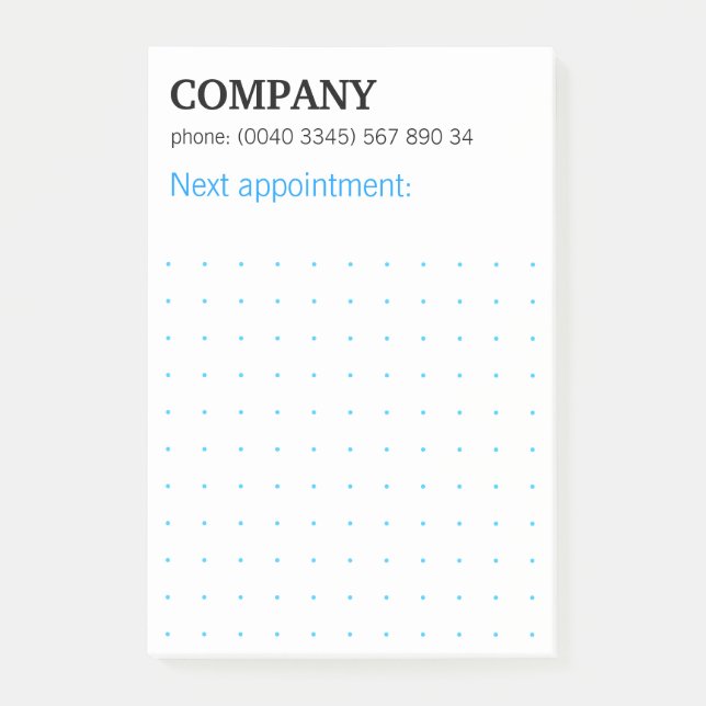 Bloco De Notas Dots Grid Graphical Modern Notes Post-it Klebezett (Frente)