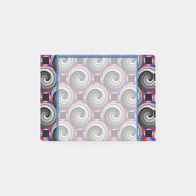 Bloco De Notas Double Yin Yang Spiral por Kenneth Yoncich (Frente)