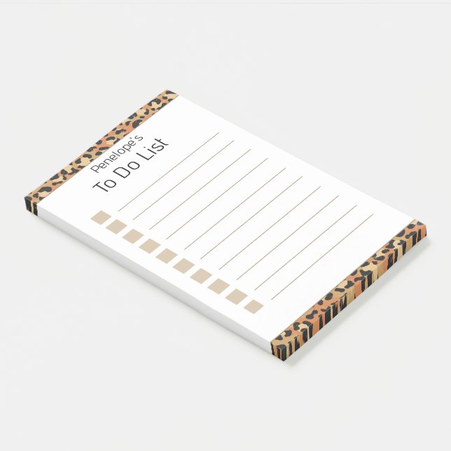 Bloco De Notas Dourada brilhante personalizada e branca 4x6" Post (Inclinado)