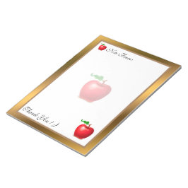 Bloco De Notas Dourada Fruta moderna adicione seu texto