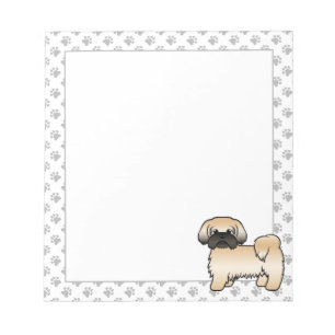 Bloco De Notas Dourado com o cachorro de desenho animado preto Sh