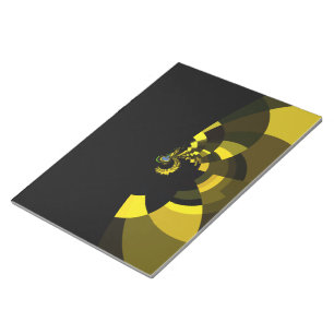 Bloco De Notas Dourado negro