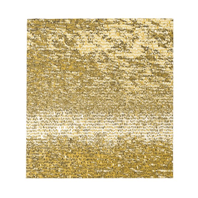 Bloco De Notas Dourado padrão mosaico (Frente)