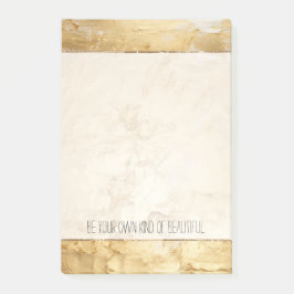 Bloco De Notas Dourado pintado