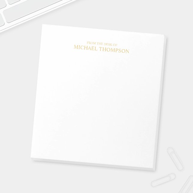 Bloco De Notas Dourado profissional (Criador carregado)