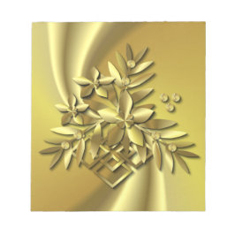 Bloco De Notas Dourado puro