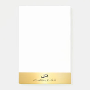 Bloco De Notas Dourado visual elegante Modelo profissional modern
