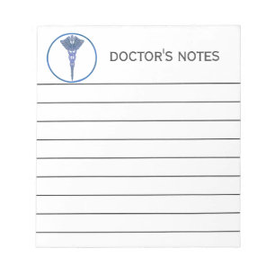 Bloco De Notas Doutor médico Nutrição Nota dos cuidados médic