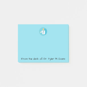 Bloco De Notas Doutor notas azuis