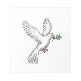 Bloco De Notas Dove Olive Leaf Tattoo