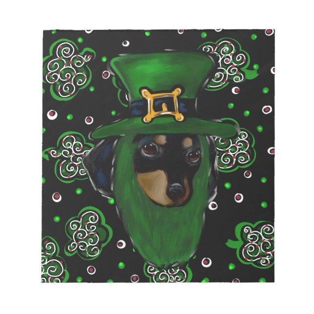 Bloco De Notas Doxie St. Patty (Frente)