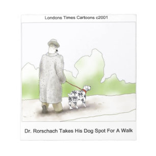 Bloco De Notas Dr Rorschach Leva o Cachorro Spot 4 Para um Passei