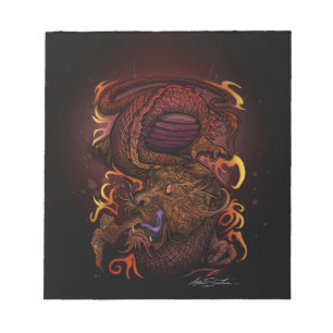 Bloco De Notas Dragão (design da assinatura)