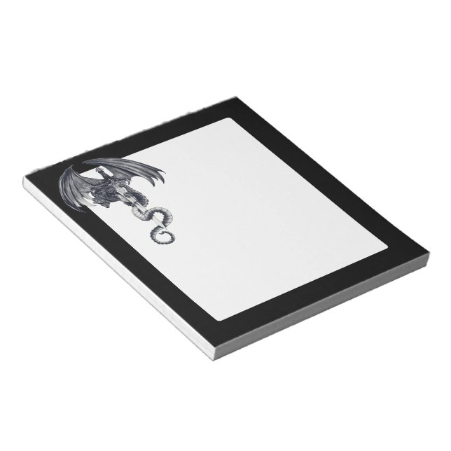 Bloco de notas Dragão e Espada (Inclinado)