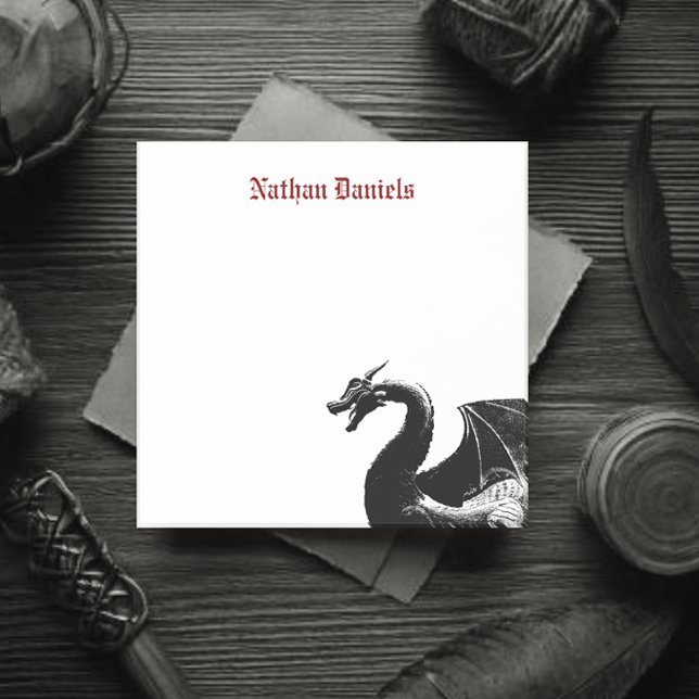 Bloco De Notas Dragão Mítico Personalizado (Criador carregado)