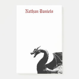 Bloco De Notas Dragão Mítico Personalizado