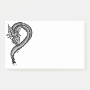 Bloco De Notas Dragão no estilo de tatuagem