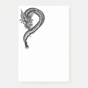 Bloco De Notas Dragão no estilo de tatuagem