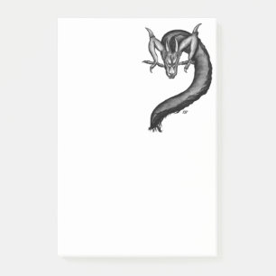 Bloco De Notas Dragão no estilo de tatuagem