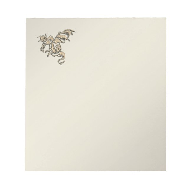 Bloco De Notas Dragão ouro (Frente)