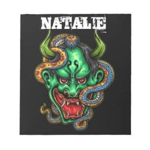 Bloco De Notas Dragão Verde