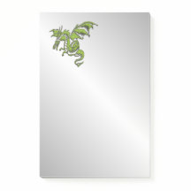 Dragão Verde em Prata