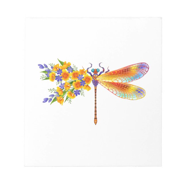 Bloco De Notas Dragonfly Amarelo (Frente)