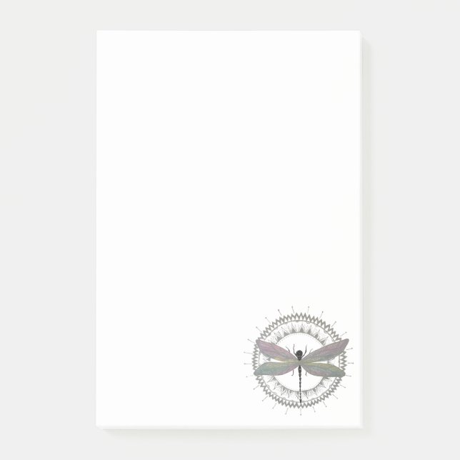 Bloco De Notas Dragonfly Mandala (Frente)