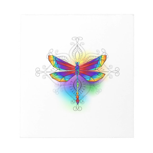 Bloco De Notas Dragonfly Poligonal (Frente)